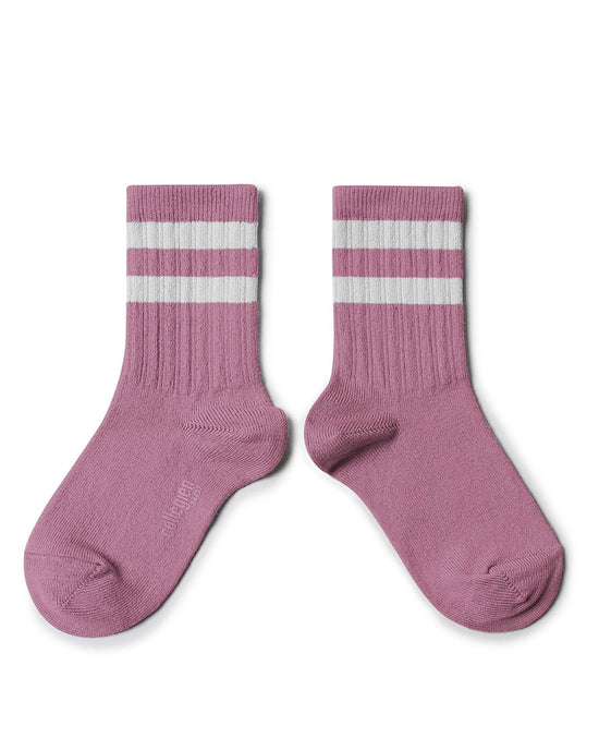 Little collégien accessories nico crew socks in rose bonbon