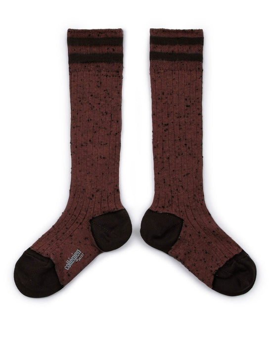 Little collégien accessories noa knee socks in châtaigne