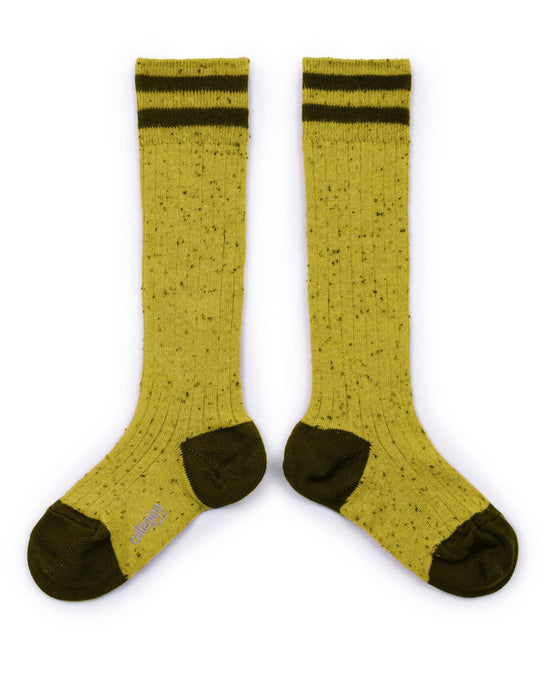 Little collégien accessories noa knee socks in kiwi doré