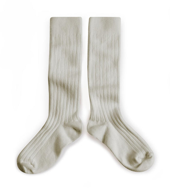 Little collegien accessories 18/20 ribbed knee high socks in jour de pluie