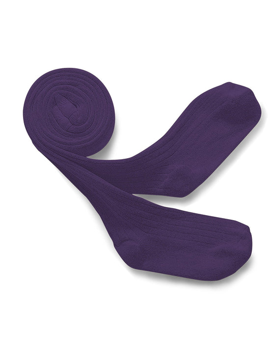 Little collegien accessories ribbed tights in iris de provence
