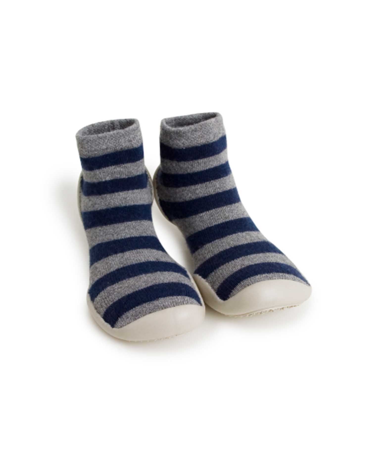 Little collegien accessories slipper socks in mountain stripes