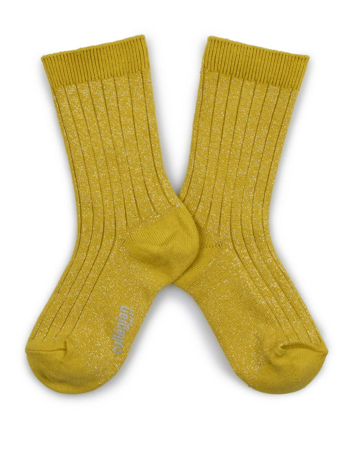Little collégien accessories victoire crew socks in kiwi doré