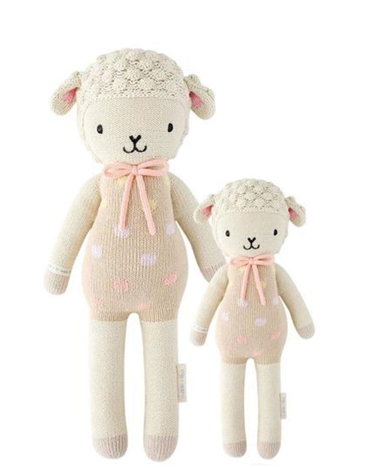 Little cuddle + kind play lucy the lamb in pastel