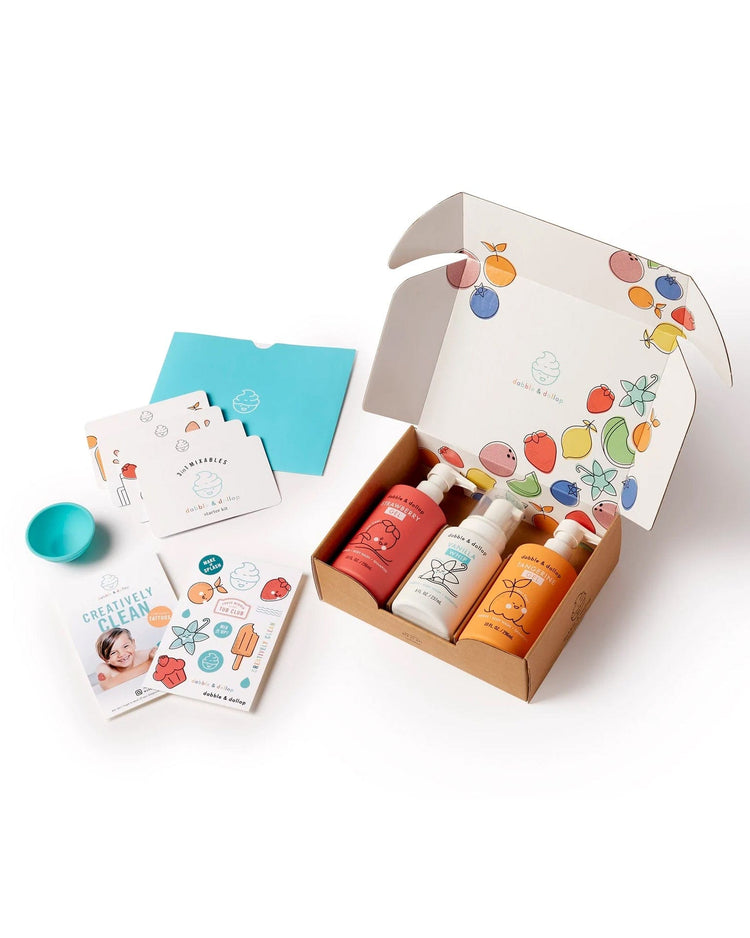 Little dabble & dollop room the original bubble box bath set