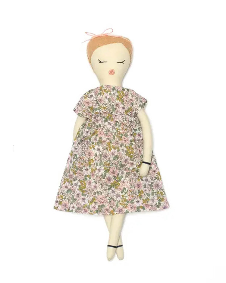 Little dumyé play petite flora doll with ivory body + wheat hair