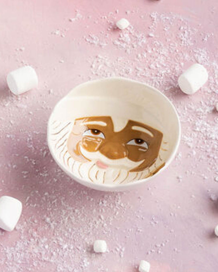 Little glitterville paper + party brown papa noel bowl