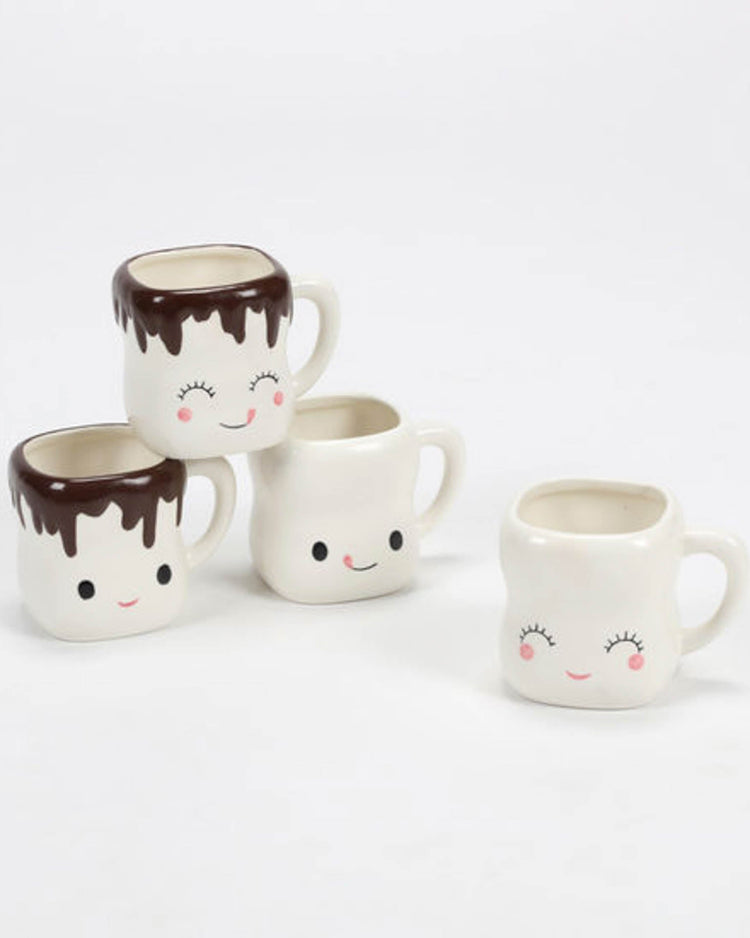 Little glitterville paper + party marshmallow mugs (set of 4)