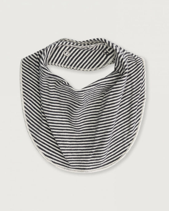 Little gray label baby accessories baby bib in nearly black + cream