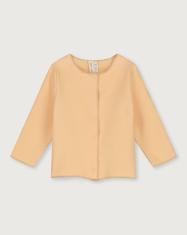 Little gray label baby girl baby cardigan in apricot