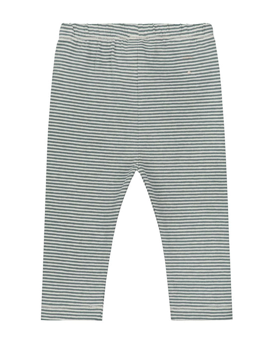 Little gray label layette baby leggings in blue grey + cream