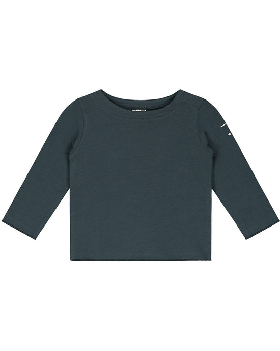 Little gray label layette baby long sleeve tee in blue grey