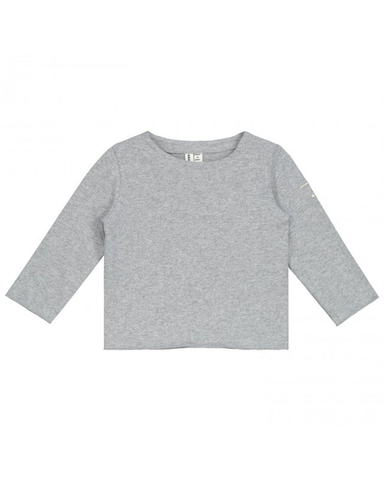 Little gray label layette baby long sleeve tee in grey melange