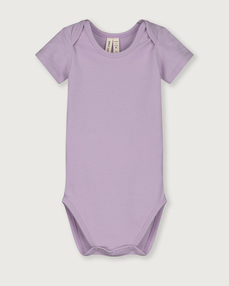Little gray label baby girl baby onesie in purple haze