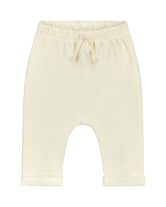 Little gray label layette baby pants in cream