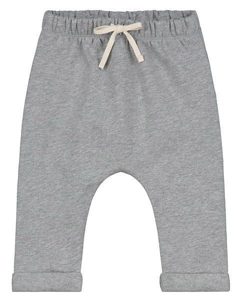 Little gray label baby boy baby pants in grey melange