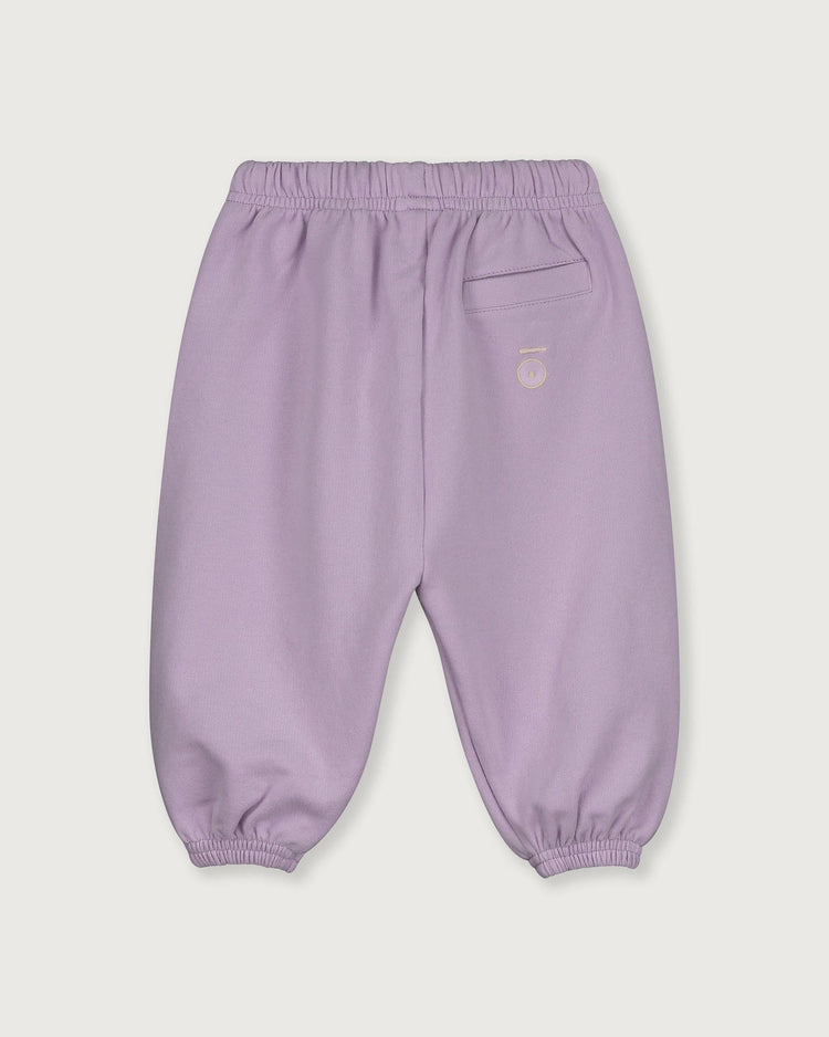Little gray label baby girl baby track pants in purple haze