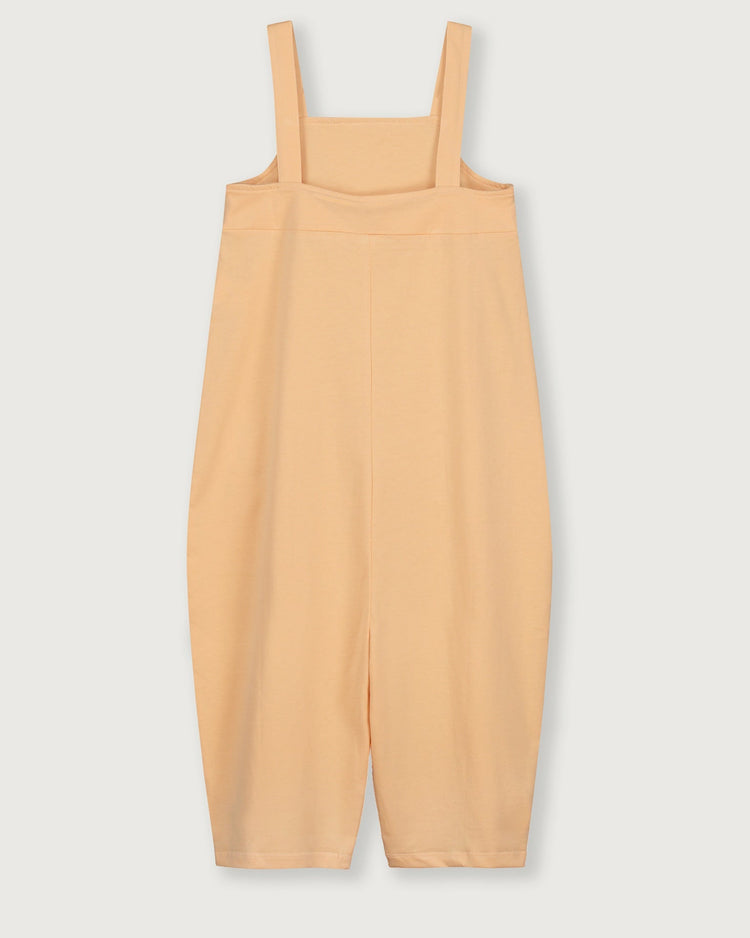 Little gray label girl boxy playsuit in apricot