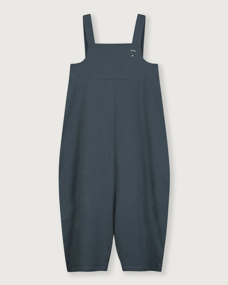 Little gray label girl boxy playsuit in blue grey