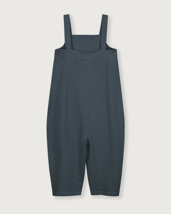 Little gray label girl boxy playsuit in blue grey