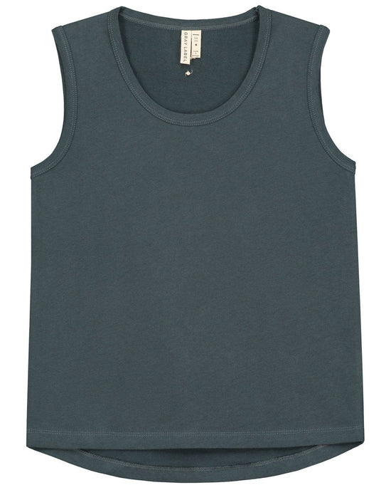 tank top in blue grey