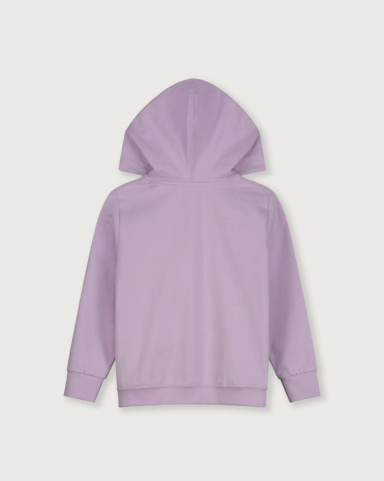 Little gray label girl hooded cardigan in purple haze