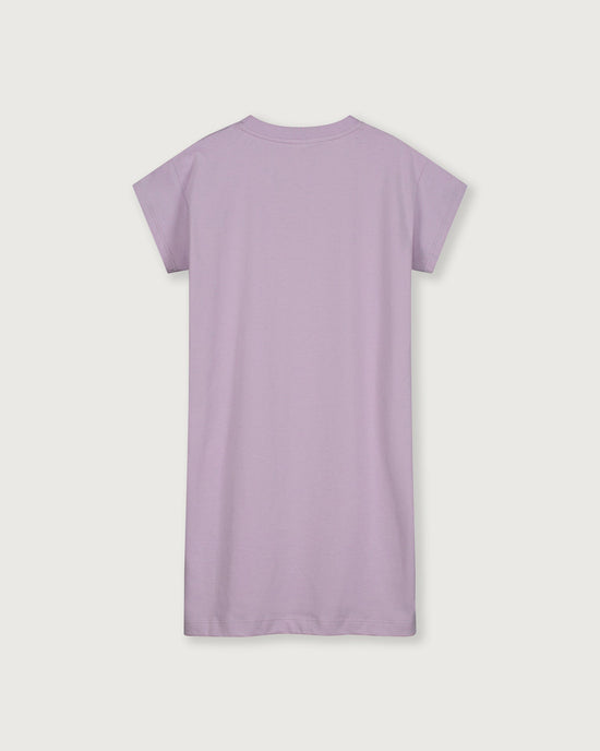 Little gray label girl long tee dress in purple haze