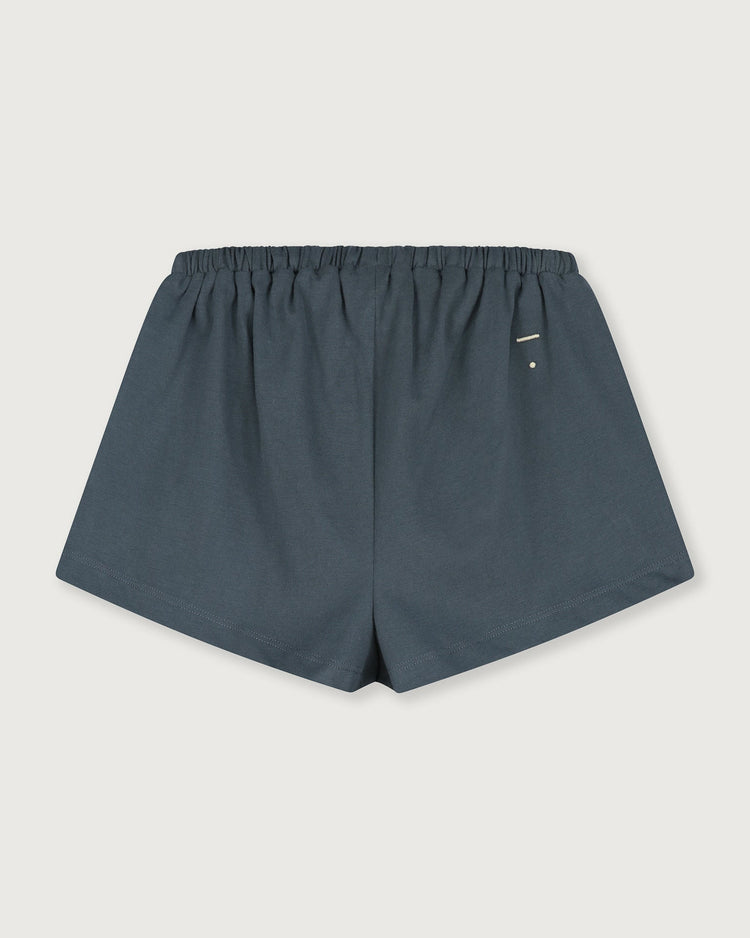 Little gray label girl oversized shorts in blue grey