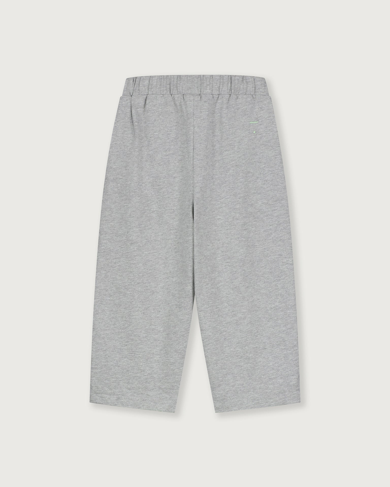 Little gray label girl puffy trousers in grey melange