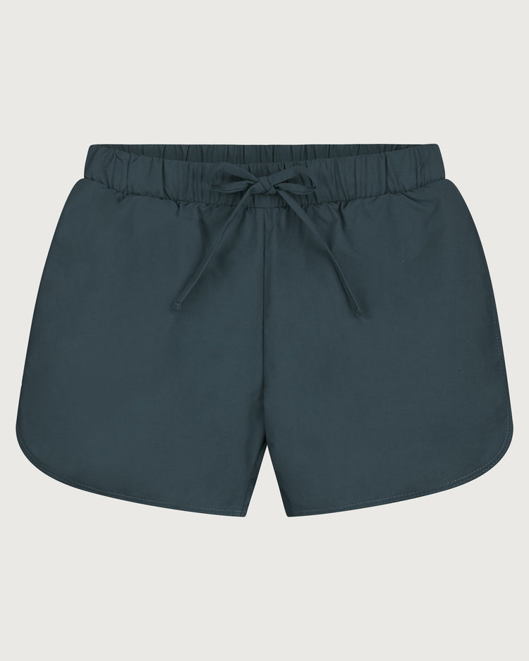Little gray label boy swim shorts in blue grey