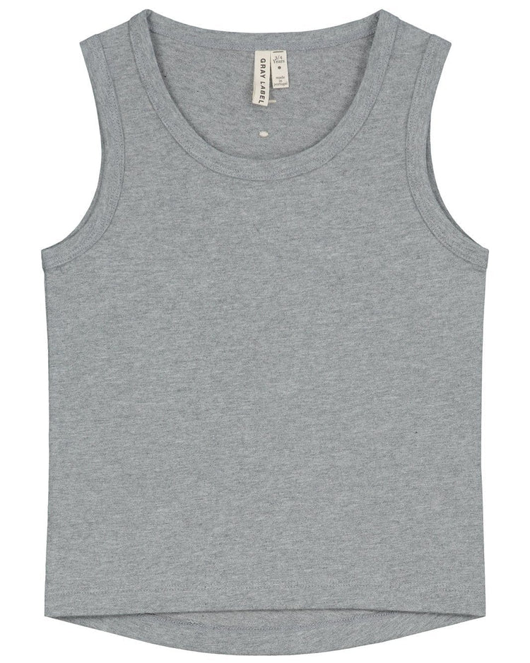 tank top in grey melange