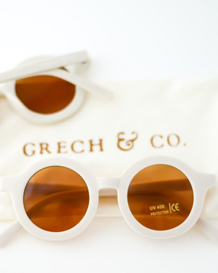 Little grech + co accessories sustainable sunglasses in buff