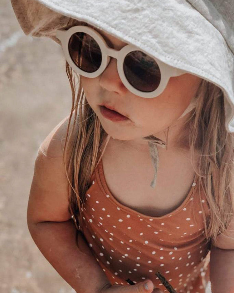 Little grech + co accessories sustainable sunglasses in buff