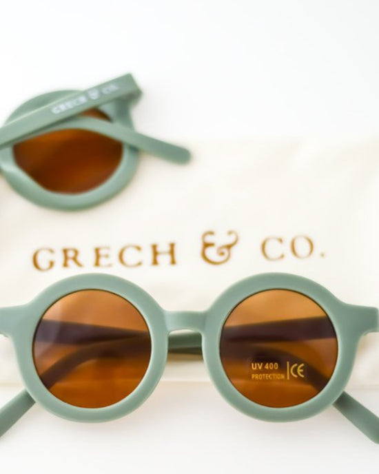 Little grech + co accessories sustainable sunglasses in fern