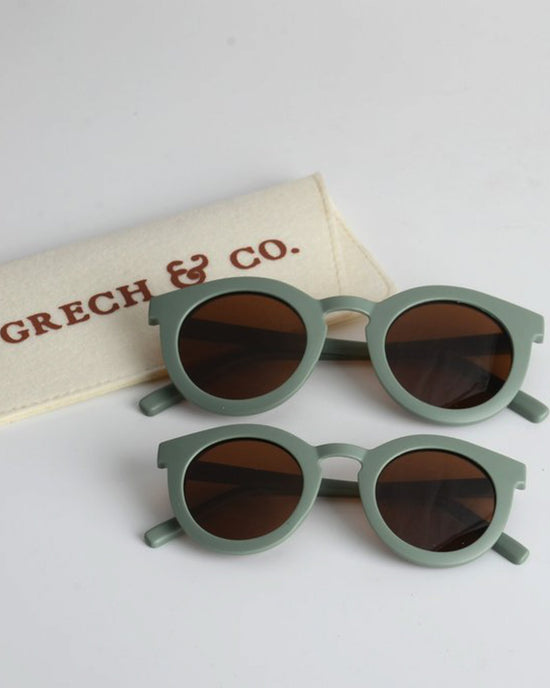 Little grech + co accessories sustainable sunglasses in fern for child + adult