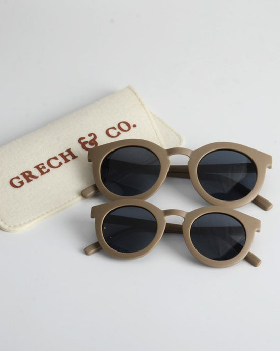 Little grech + co accessories sustainable sunglasses in stone for child + adult