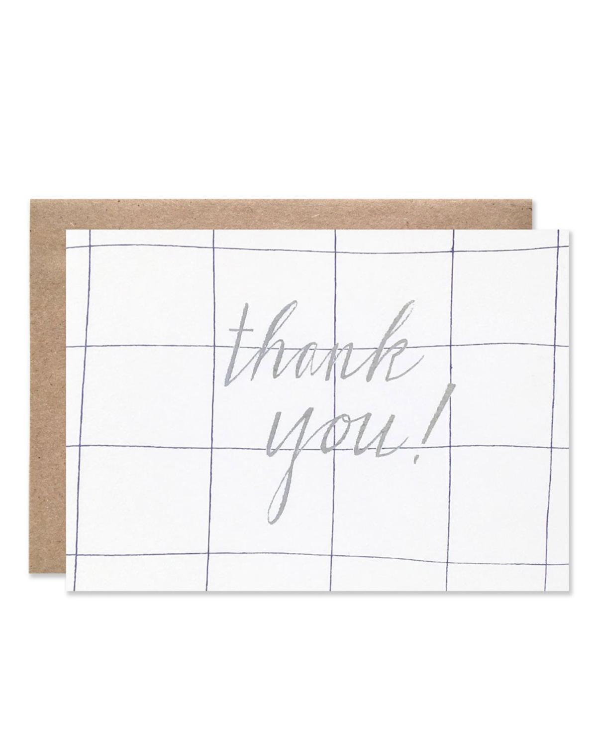 Little hartland brooklyn paper+party Grid Thank You Card
