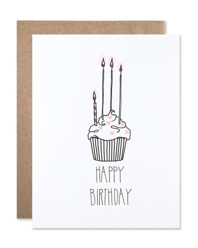 Little hartland brooklyn paper+party Happy Birthday Cupcake Card