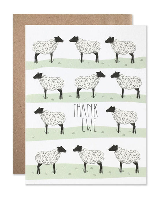 Little hartland brooklyn paper+party Thank Ewe Card