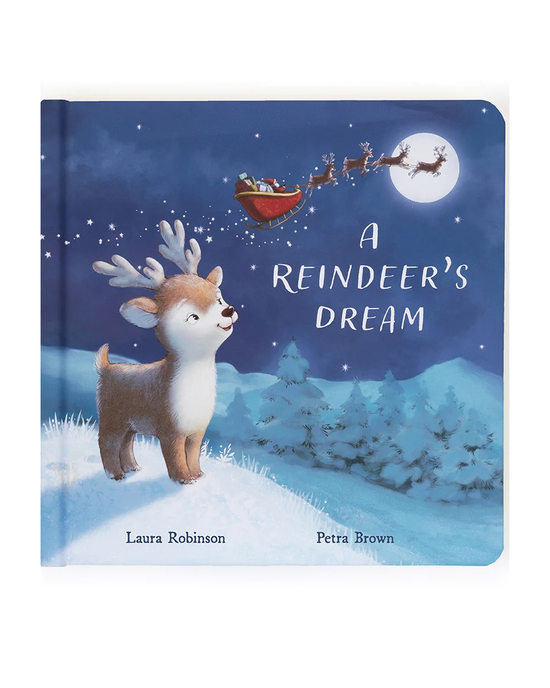 Little jellycat play a reindeer’s dream book