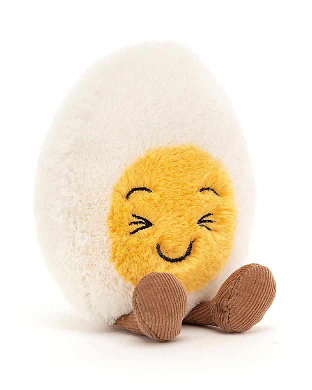 Little jellycat play boiled egg laughing