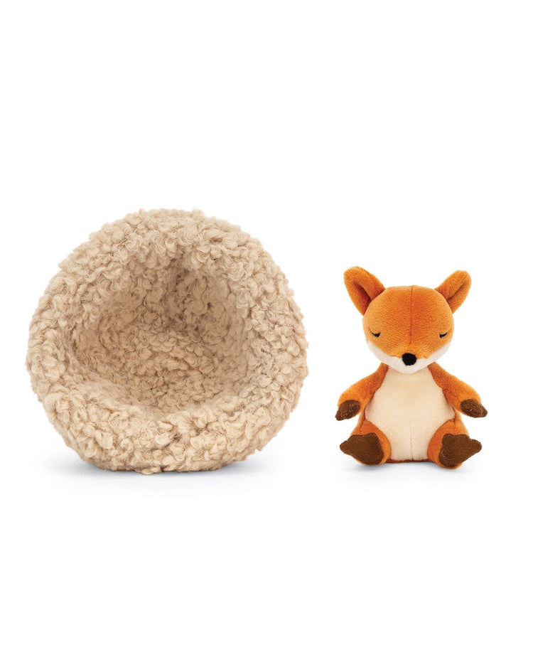 Little jellycat play hibernating fox