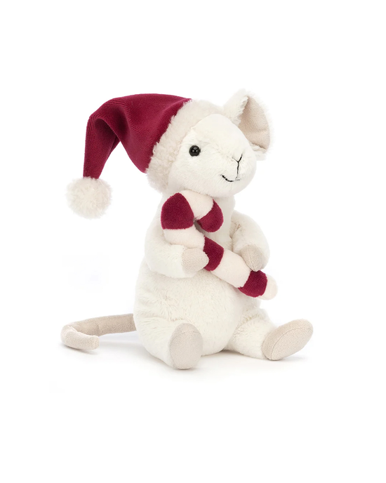 Little jellycat play merry mouse candy cane