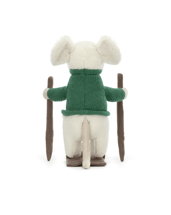 Little jellycat play merry mouse skiing