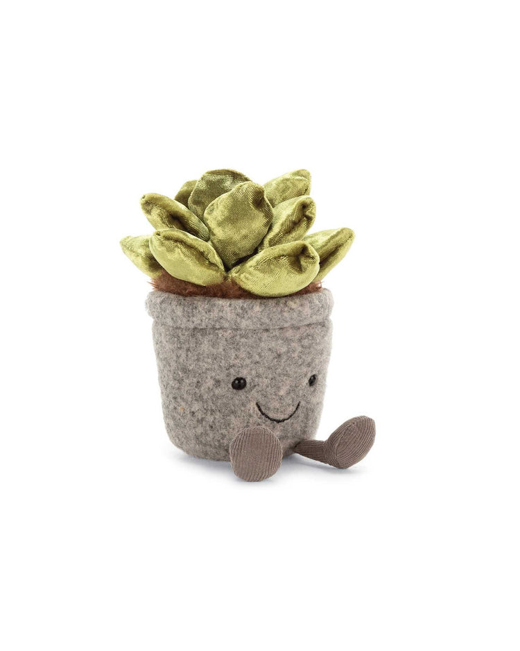 Little jellycat play silly succulent jade