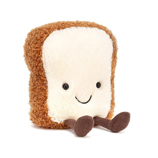 A Jellycat small amuseable toast stuffed animal.