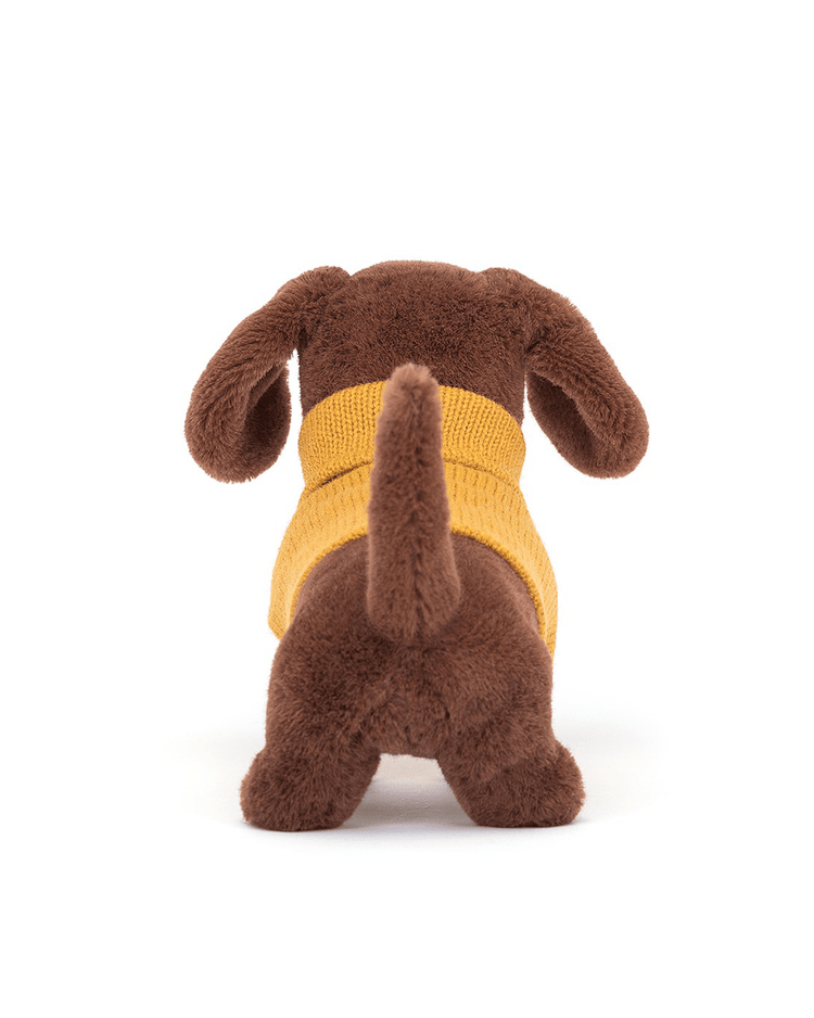 Little jellycat play sweater sausage dog yellow