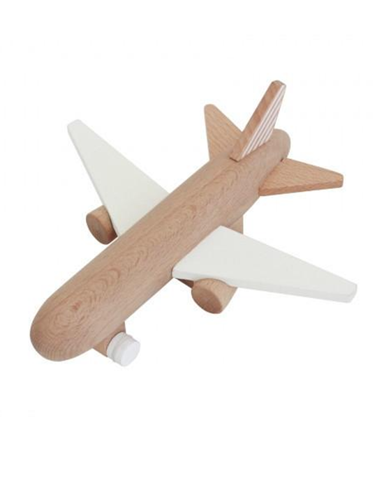 Little kiko+ and gg* play hikoki wooden friction plane in white