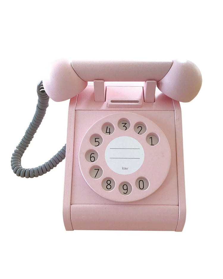 Little kiko+ and gg* play kiko+ telephone in pink