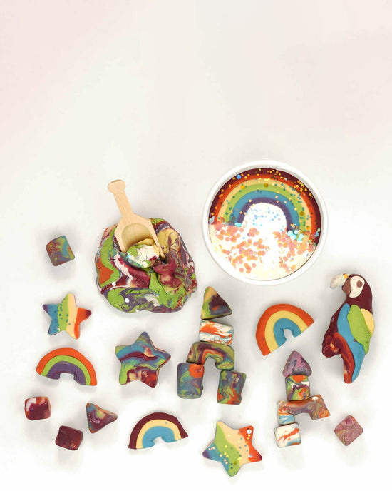 Little land of dough play over the rainbow luxe cup